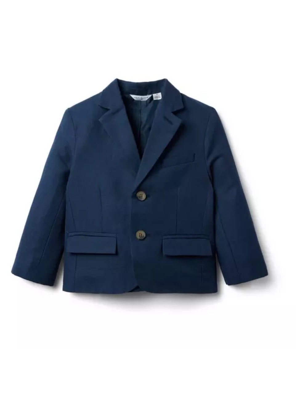 Janie and Jack Navy Blue Boys' Linen Cotton Blazer